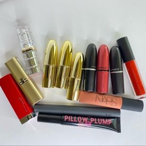 Lot of Lipsticks, lip products- Mac, Nars, Bite Beauty, Gerard Cosmetics